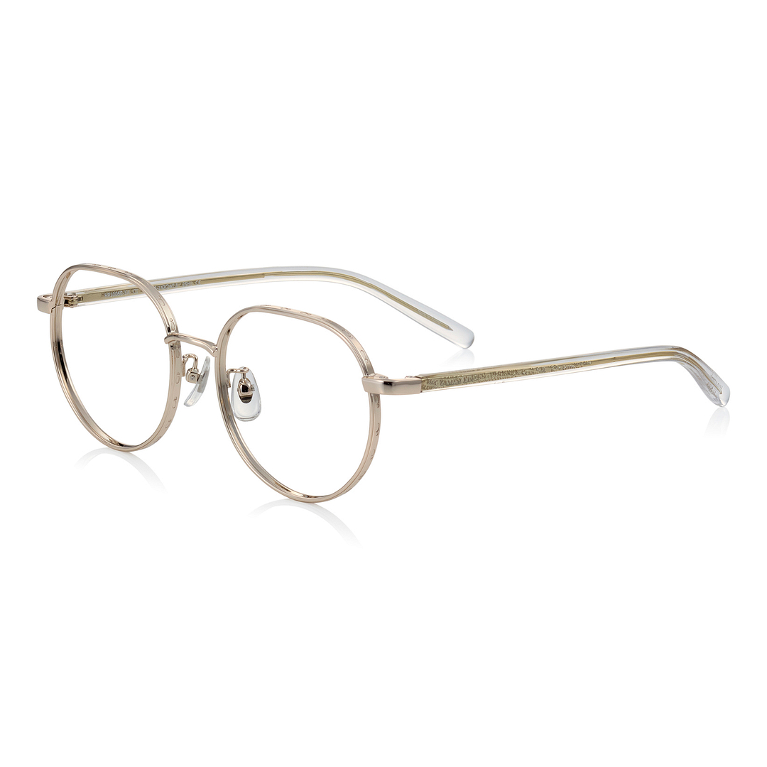 Harry Potter × OWNDAYS Gold Full Rim Boston left side