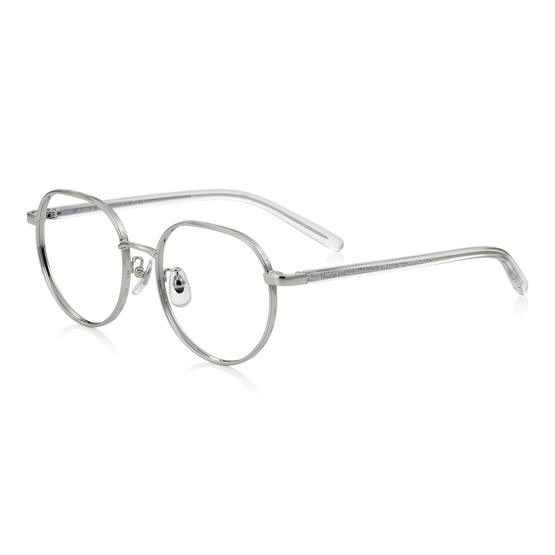 Harry Potter × OWNDAYS Silver Full Rim Boston left side