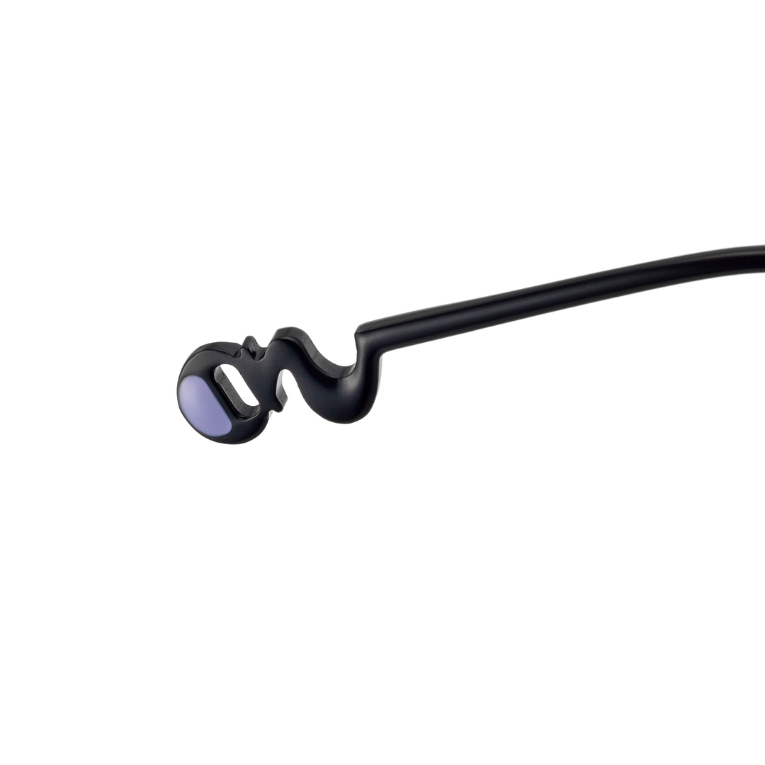 Harry Potter × OWNDAYS Matte Black Full Rim Wellington right side