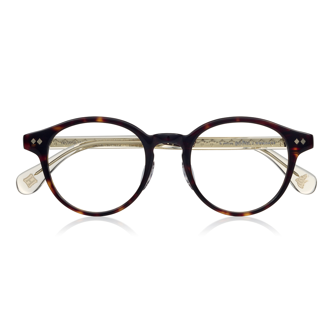 Harry Potter × OWNDAYS Brown Full Rim Boston right side