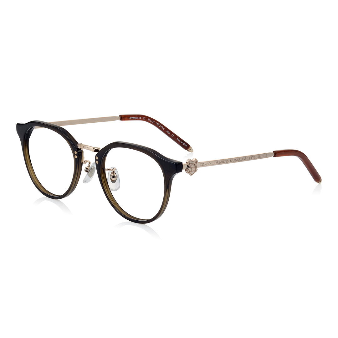 Harry Potter × OWNDAYS Clear Brown Full Rim Boston left side