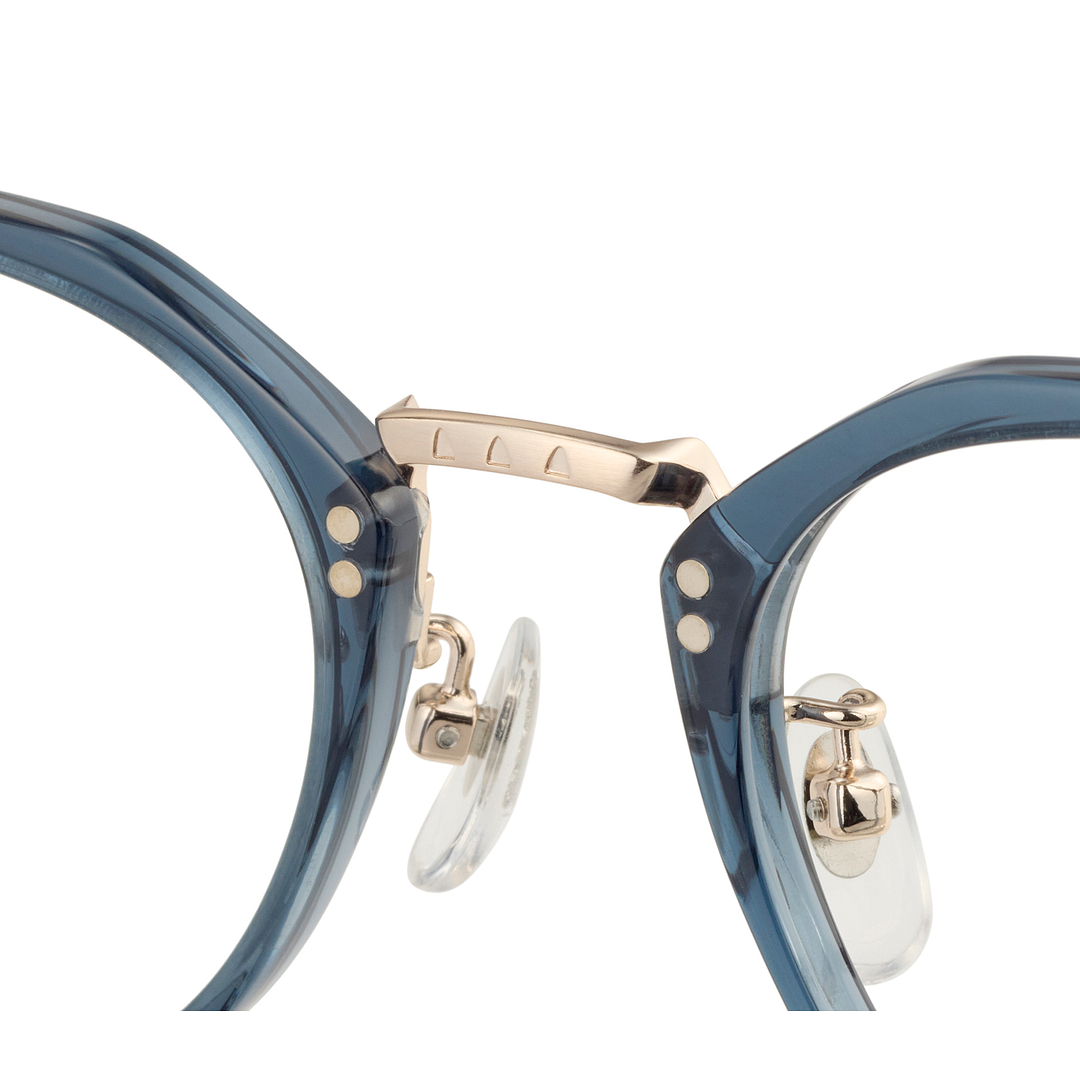 Harry Potter × OWNDAYS Clear Blue Full Rim Boston left side