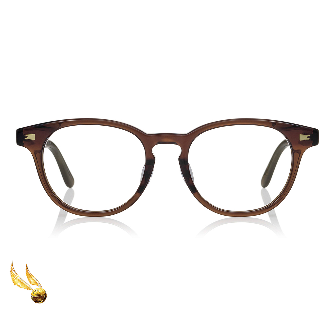 Harry Potter × OWNDAYS Dark Brown Full Rim Wellington right side