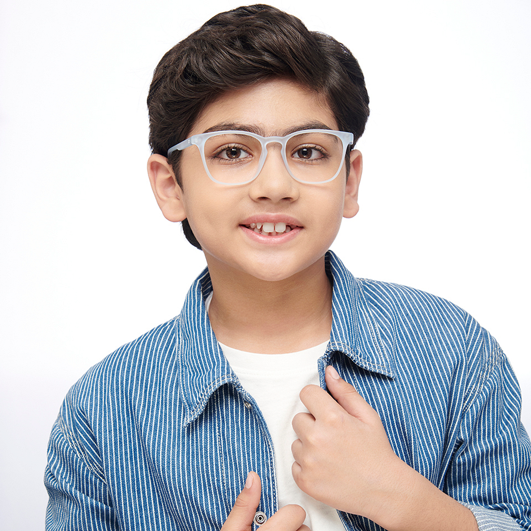 Hooper Screen Glasses Blue Block Phone Screen Glasses : Sky Blue Transparent Sky Blue Transparent Full Rim Square Hooper Hustlr HP D15011 C6 right side