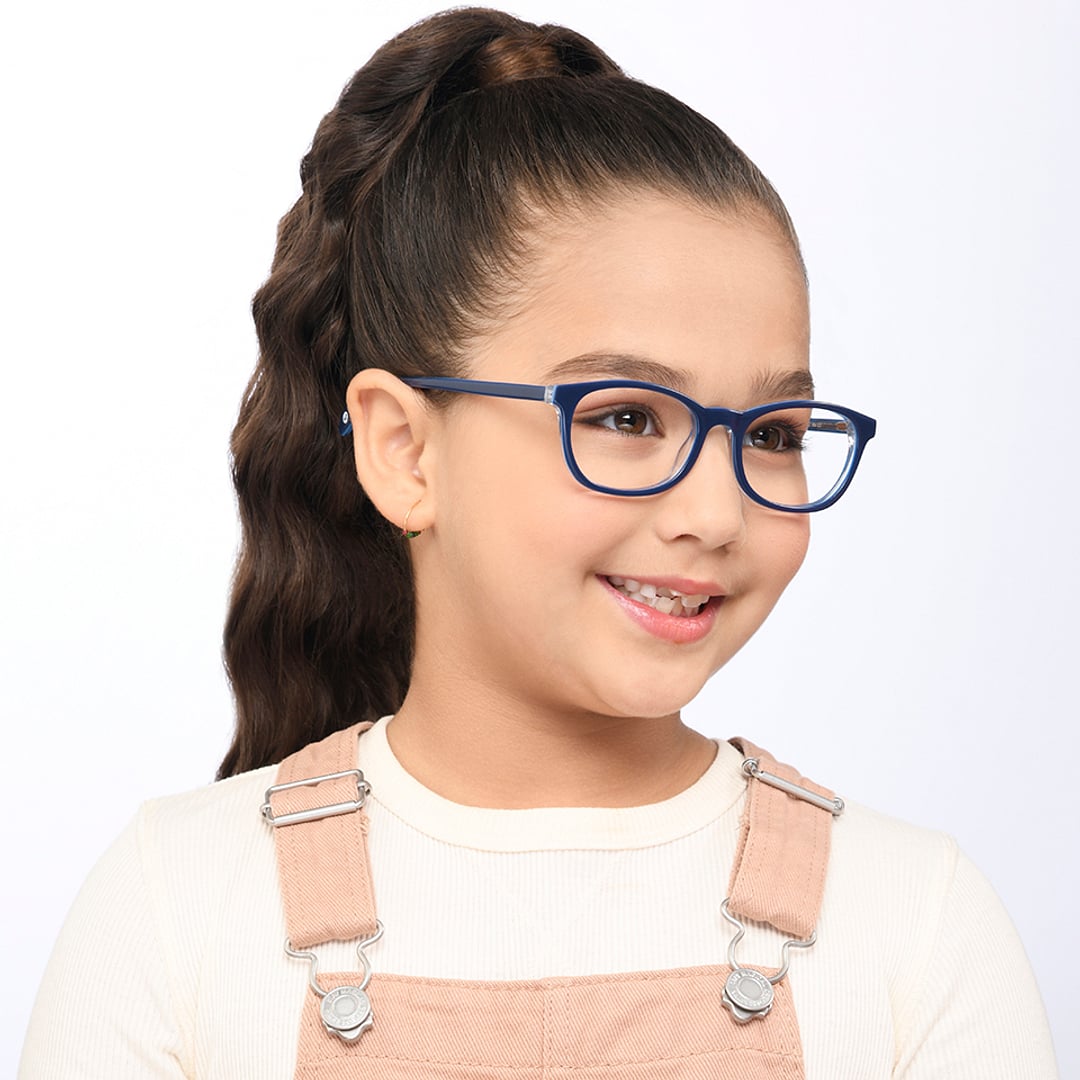 Hooper Online Sky Blue Full Rim Rectangle right side