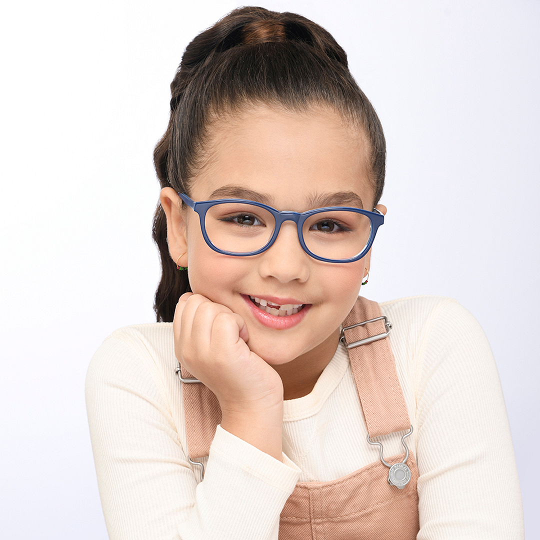 Hooper Online Sky Blue Full Rim Rectangle left side