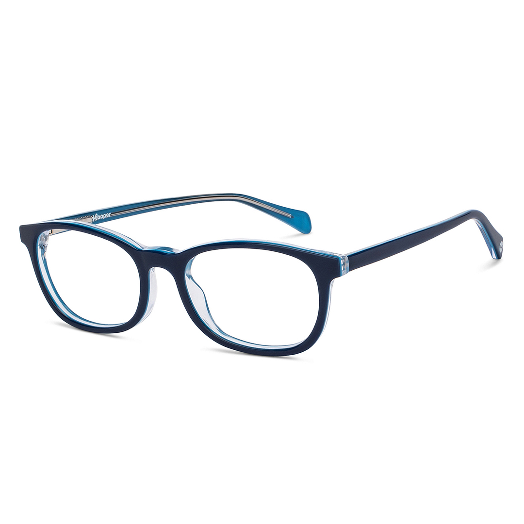 Hooper Online Sky Blue Full Rim Rectangle right side