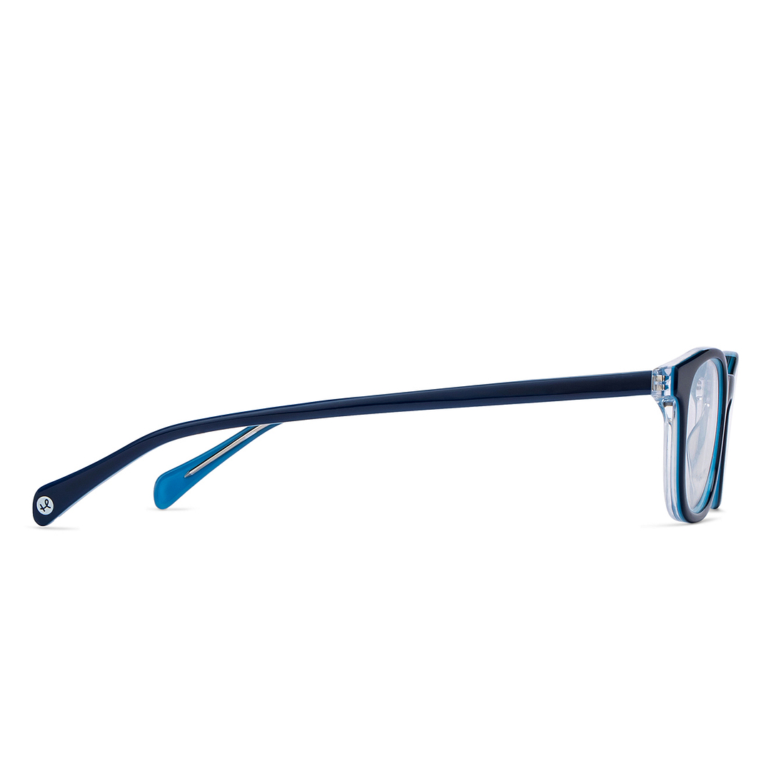 Hooper Online Sky Blue Full Rim Rectangle left side