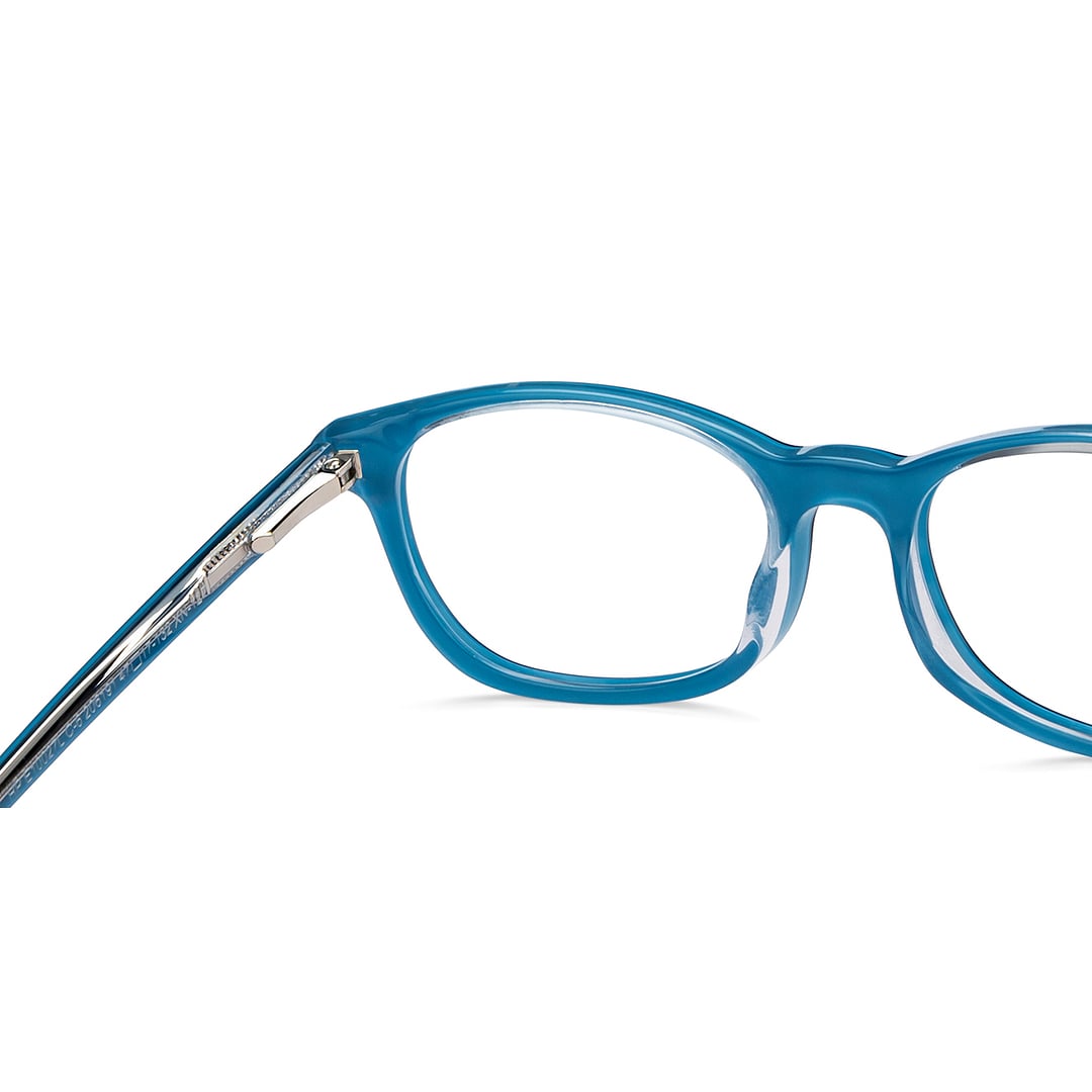 Hooper Online Sky Blue Full Rim Rectangle right side