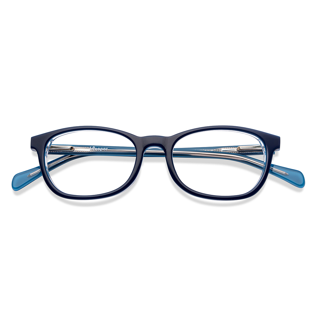 Hooper Online Sky Blue Full Rim Rectangle left side