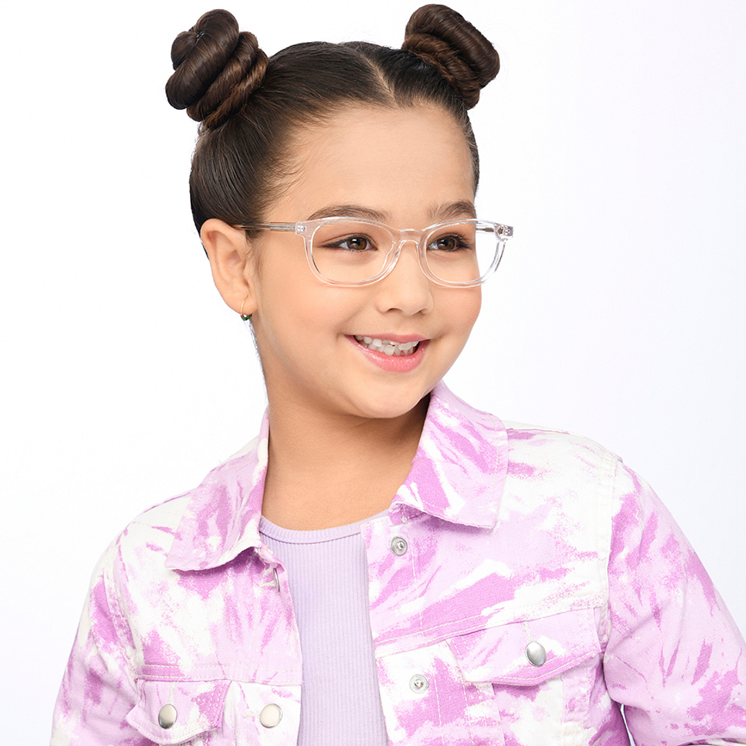 Hooper Crystal Transparent Full Rim Rectangle right side