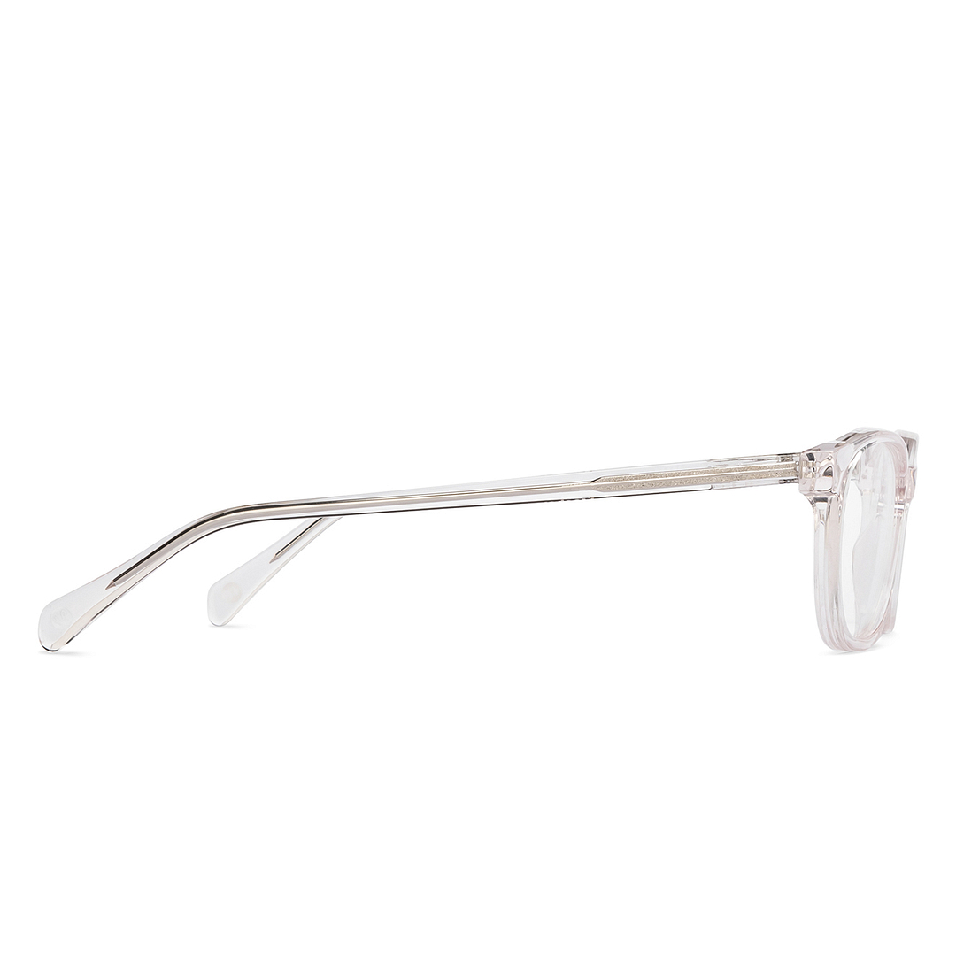 Hooper Crystal Transparent Full Rim Rectangle left side