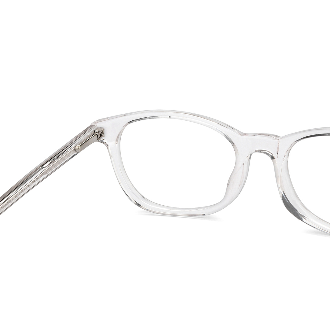 Hooper Crystal Transparent Full Rim Rectangle right side