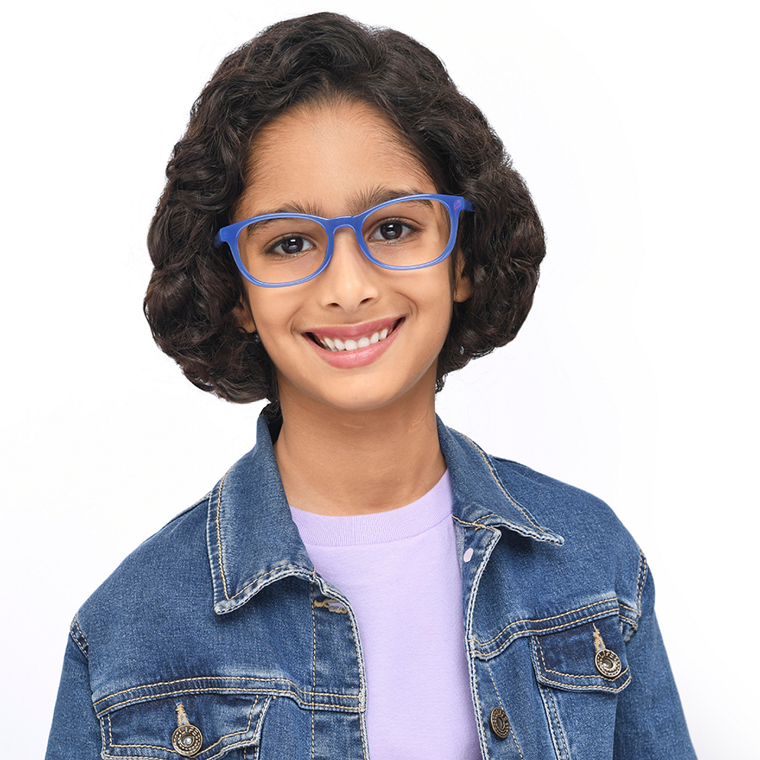 Hooper Online Sky Blue Full Rim Rectangle right side