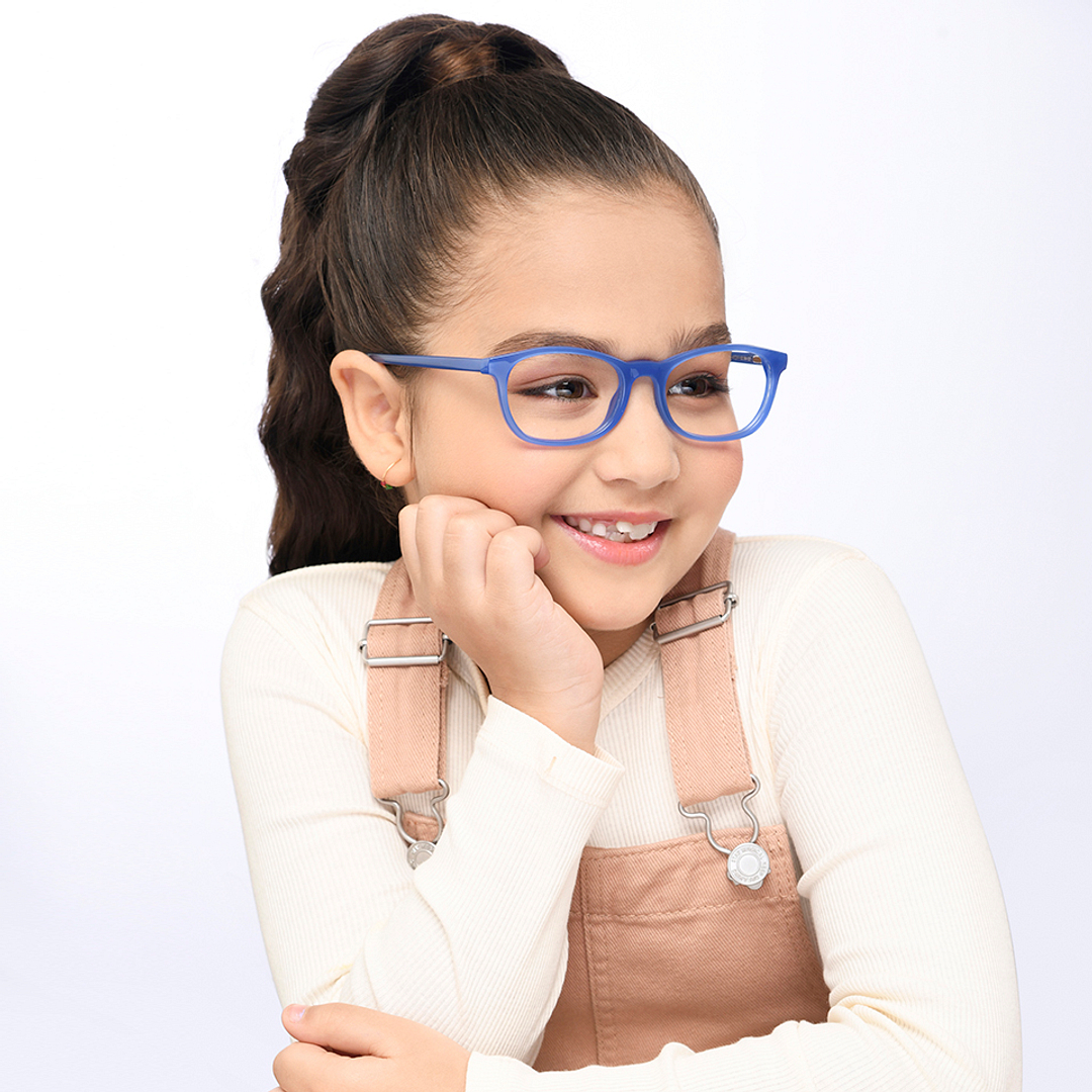 Hooper Online Sky Blue Full Rim Rectangle right side