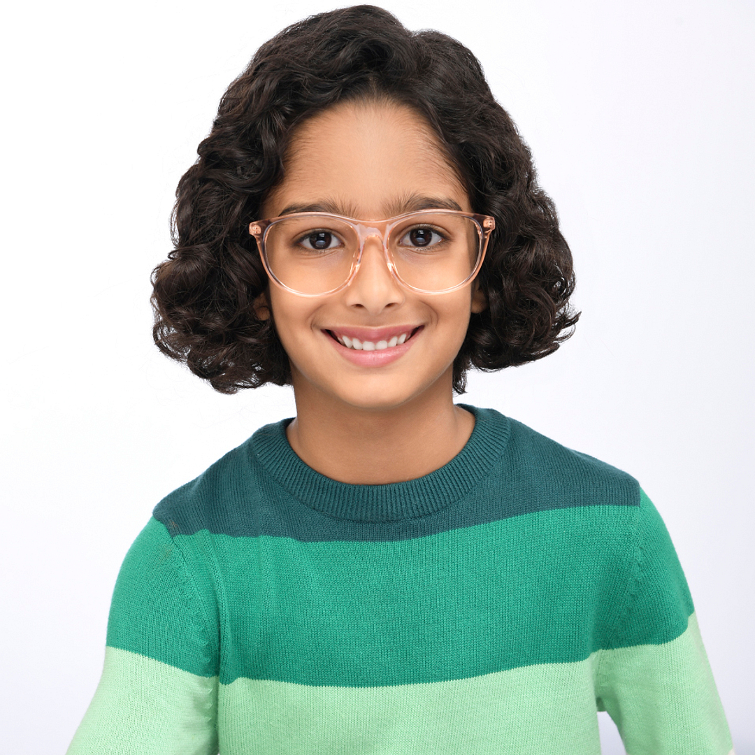 Hooper Online Orange Transparent Full Rim Rectangle right side