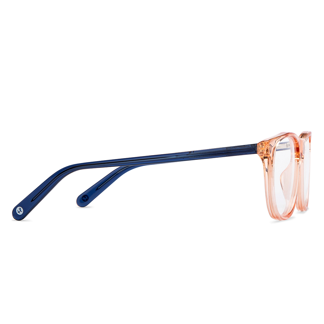 Hooper Online Orange Transparent Full Rim Rectangle left side