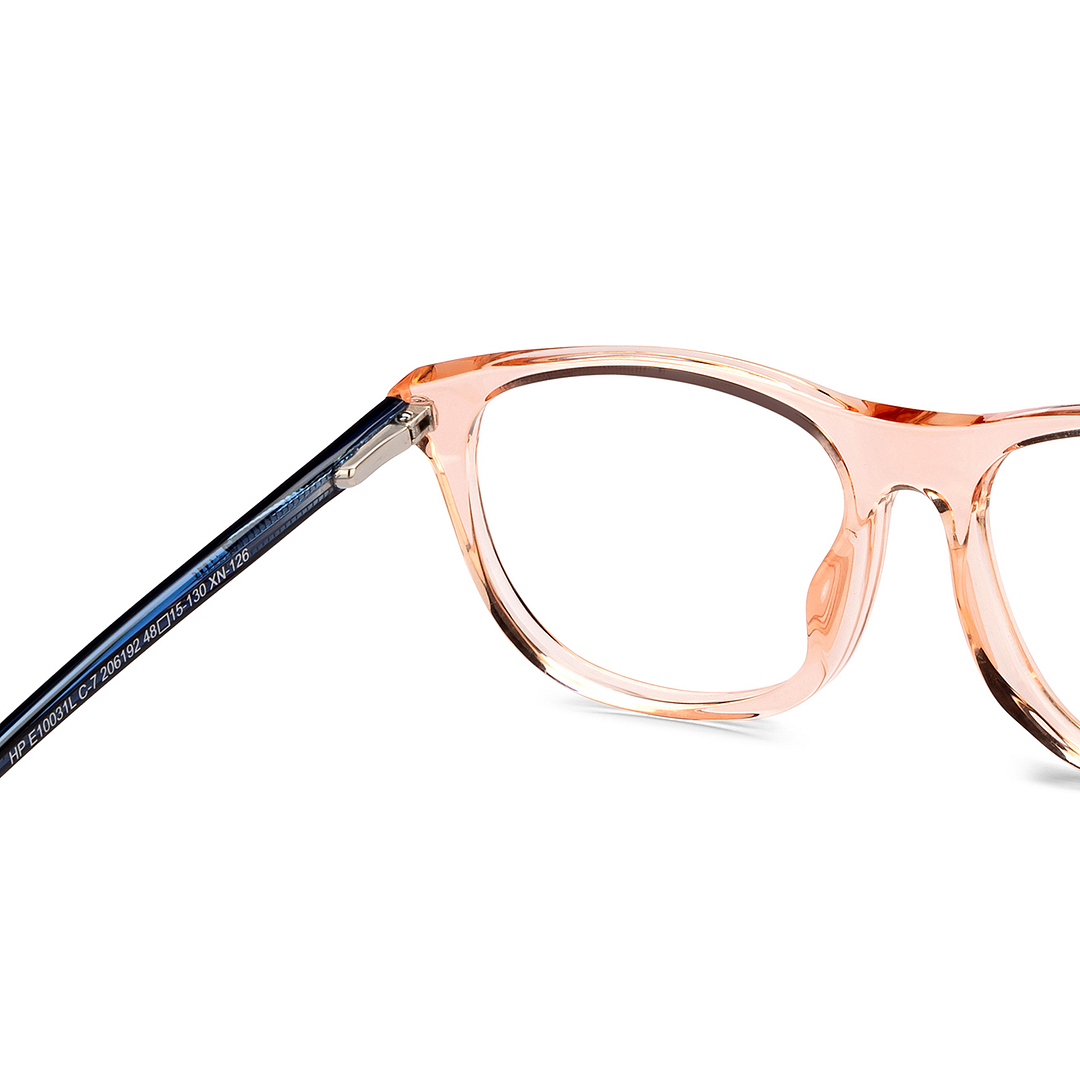 Hooper Online Orange Transparent Full Rim Rectangle right side