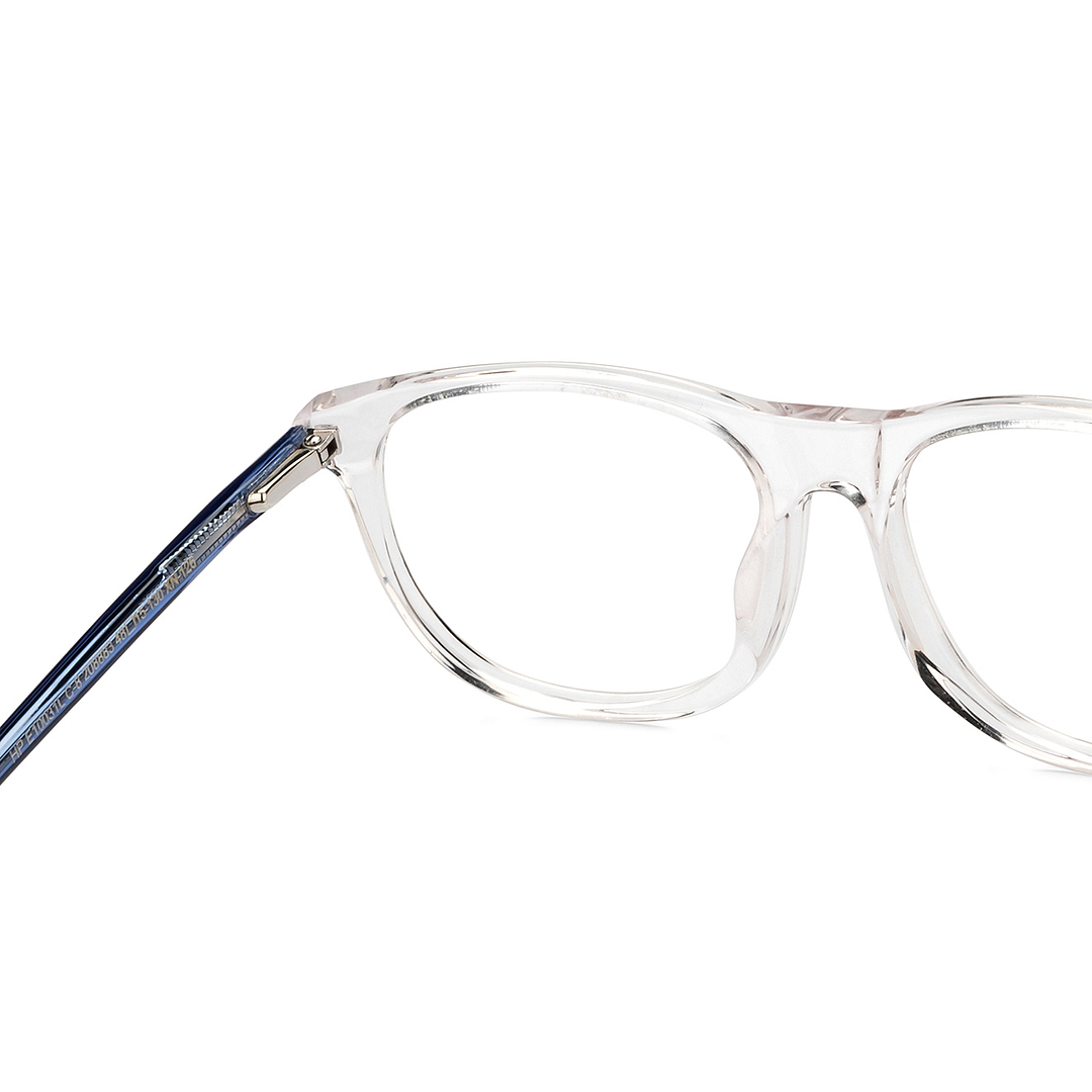 Hooper Crystal Transparent Full Rim Rectangle right side