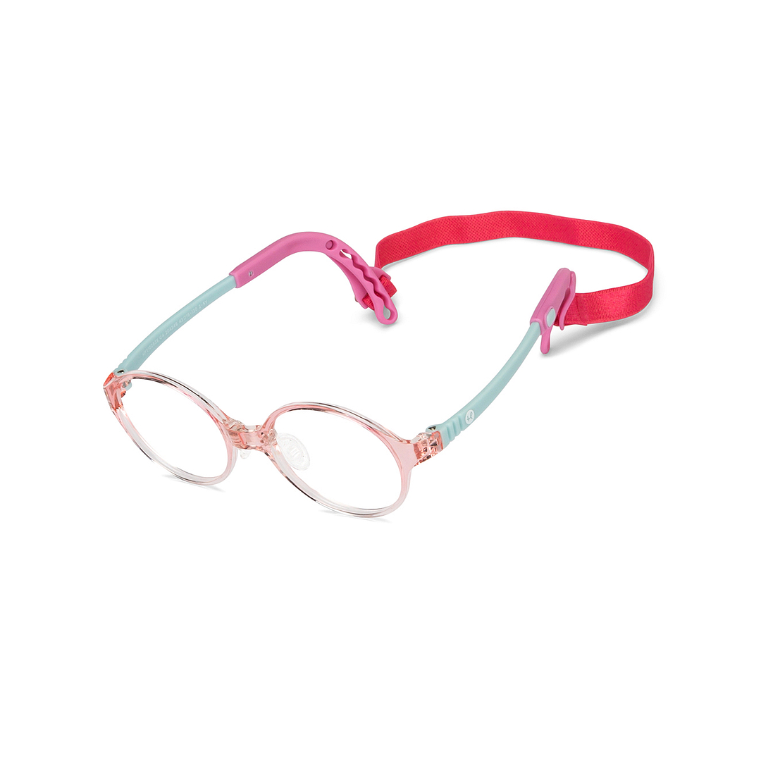 Hooper Online Pink Transparent Full Rim Round left side