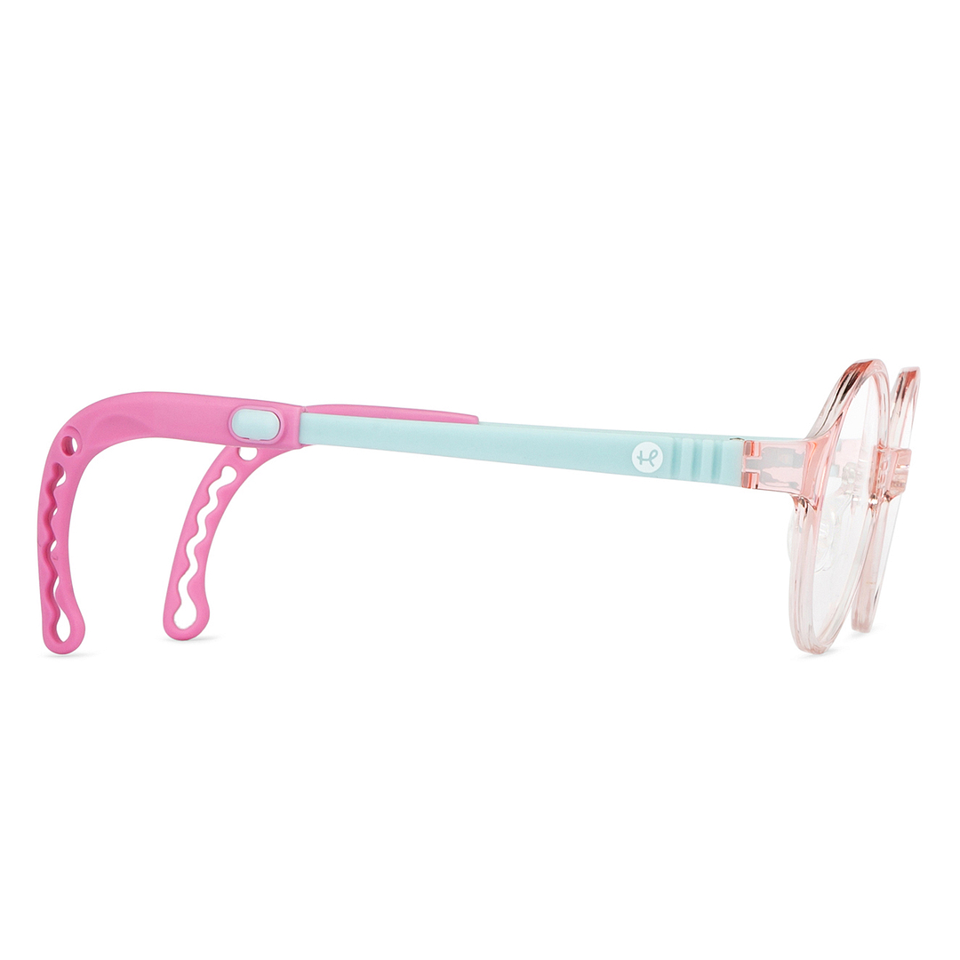 Hooper Online Pink Transparent Full Rim Round left side