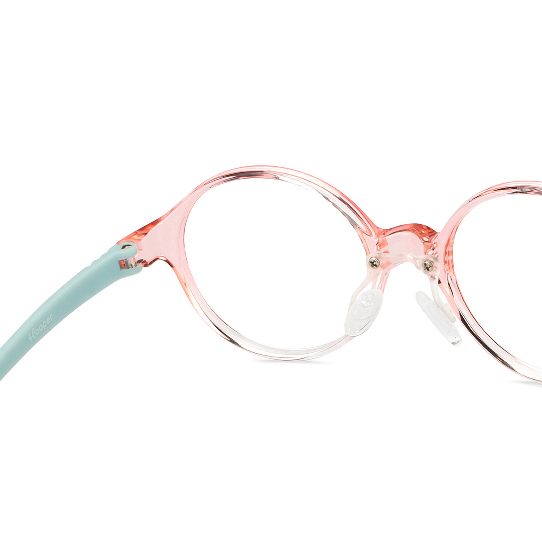 Hooper Online Pink Transparent Full Rim Round right side