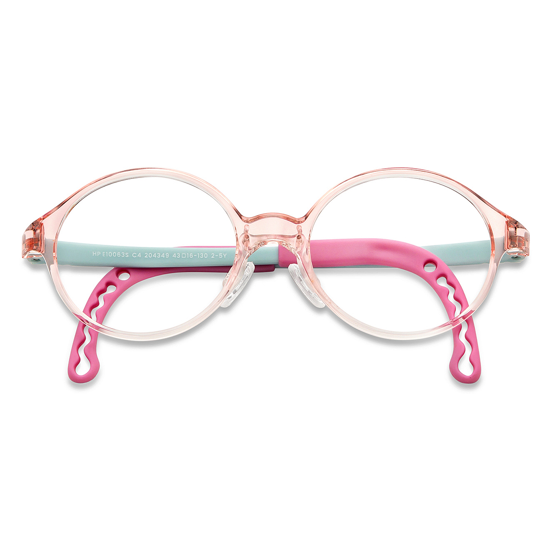 Hooper Online Pink Transparent Full Rim Round left side