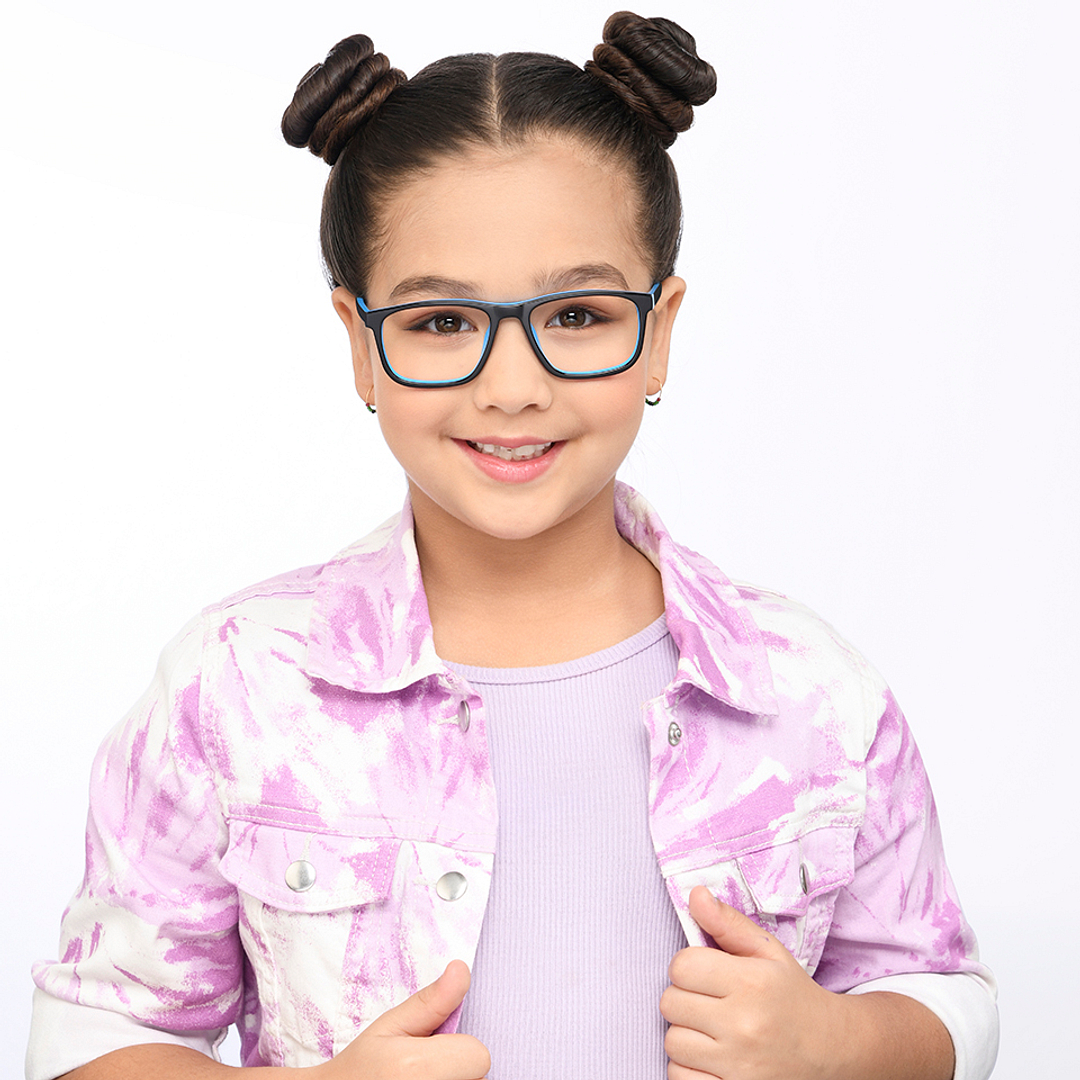 Hooper Online Sky Blue Full Rim Rectangle right side