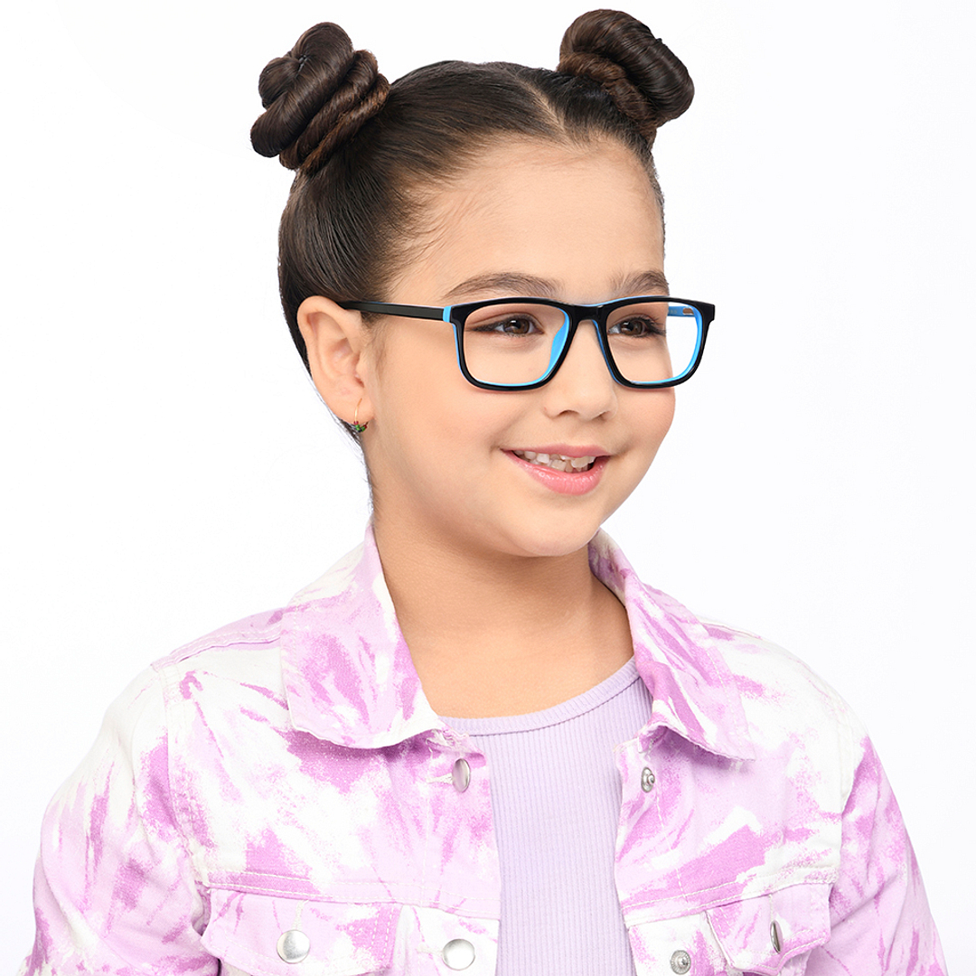 Hooper Online Sky Blue Full Rim Rectangle left side