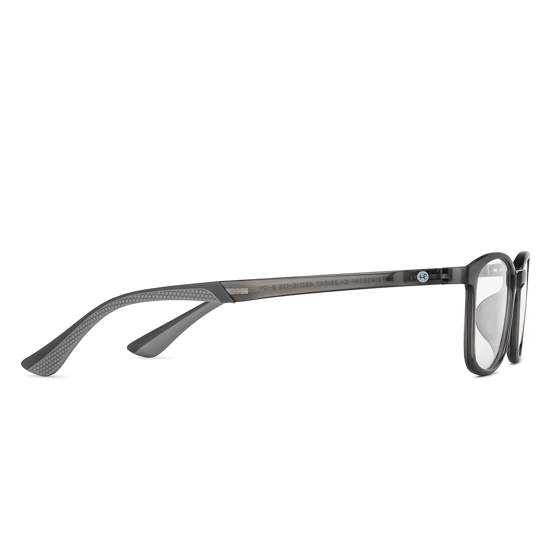 Hooper Online Gray Transparent Full Rim Rectangle left side