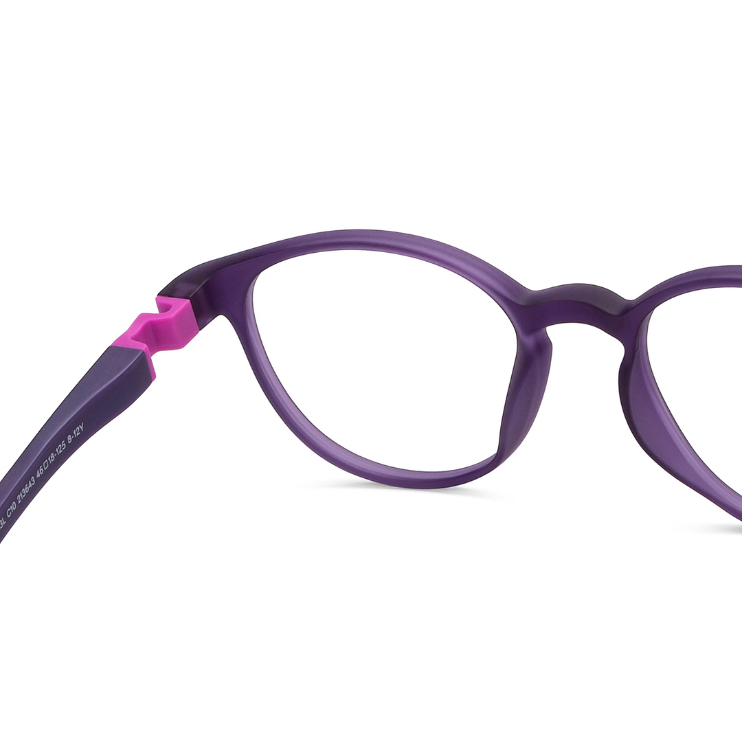 Hooper Purple Full Rim Round left side