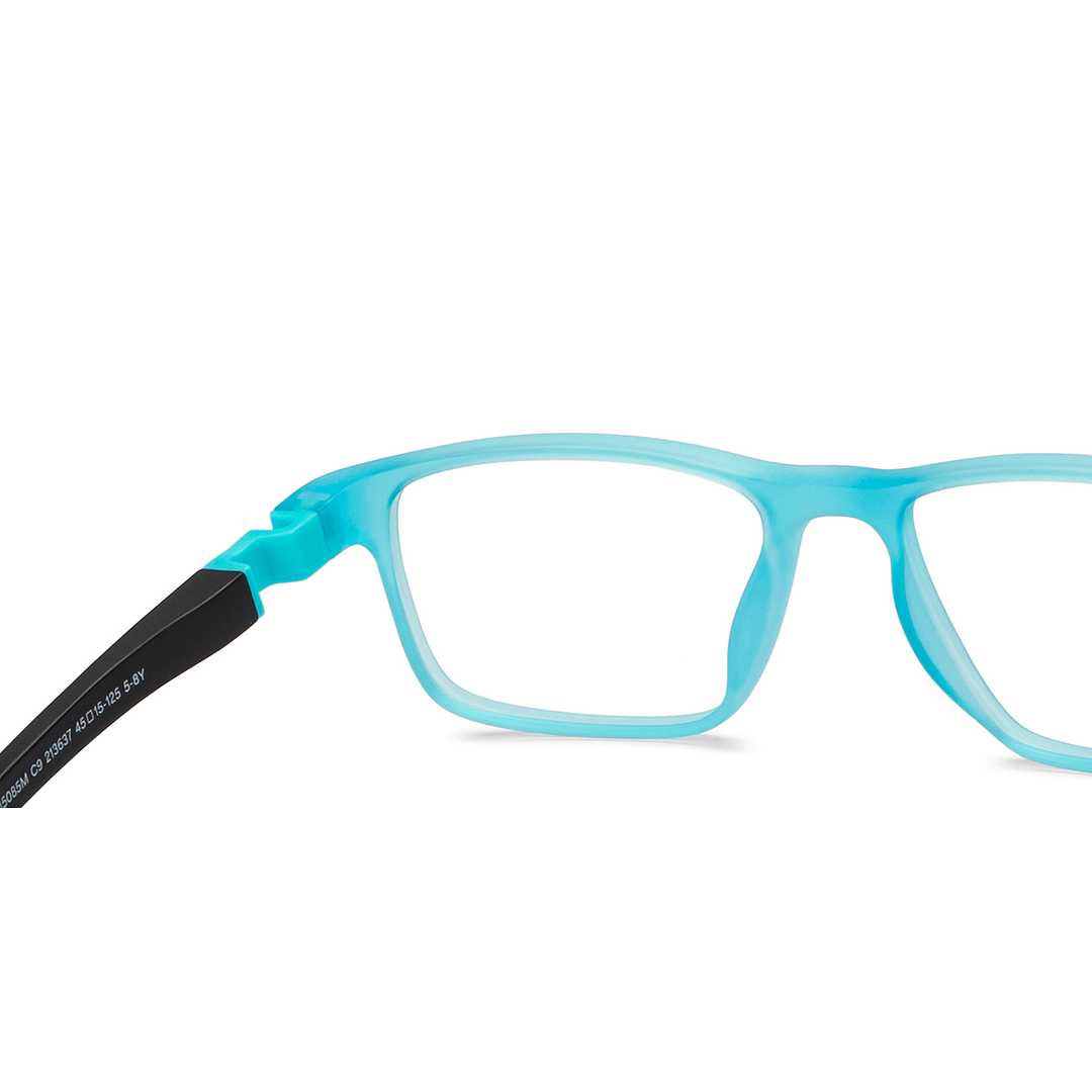 Hooper Online Sky Blue Full Rim Rectangle left side