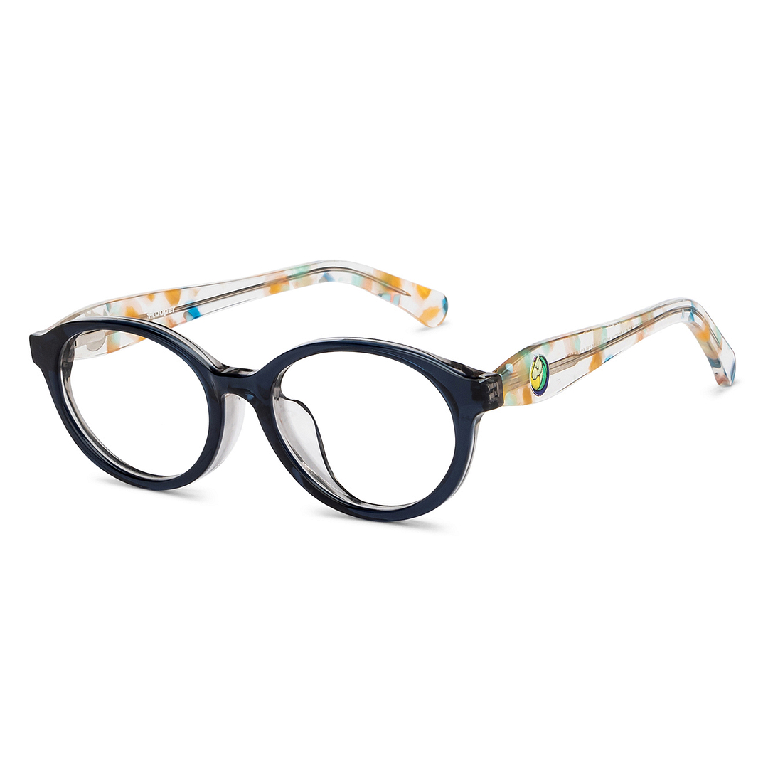 Hooper Online Blue Transparent Full Rim Round right side