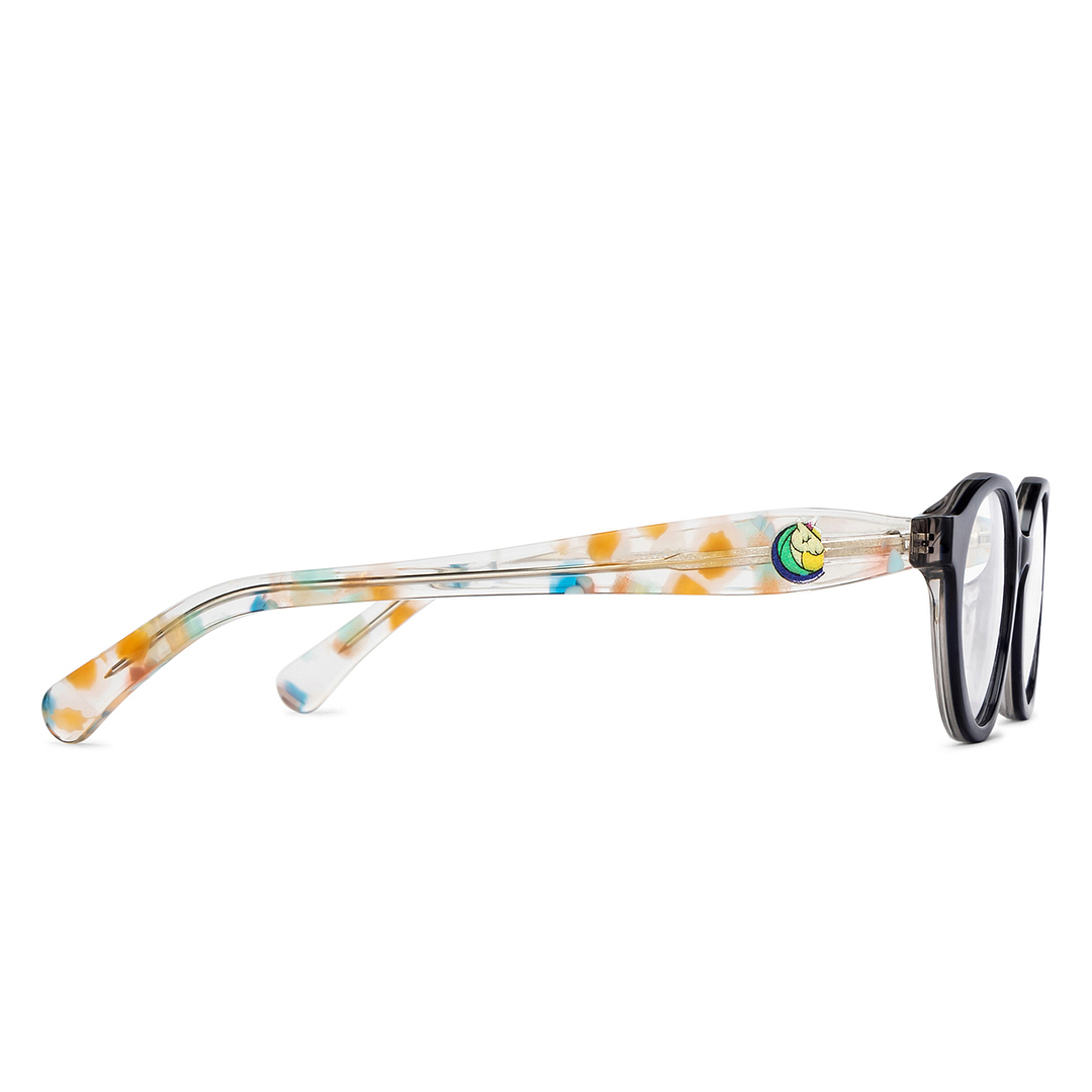 Hooper Online Blue Transparent Full Rim Round left side