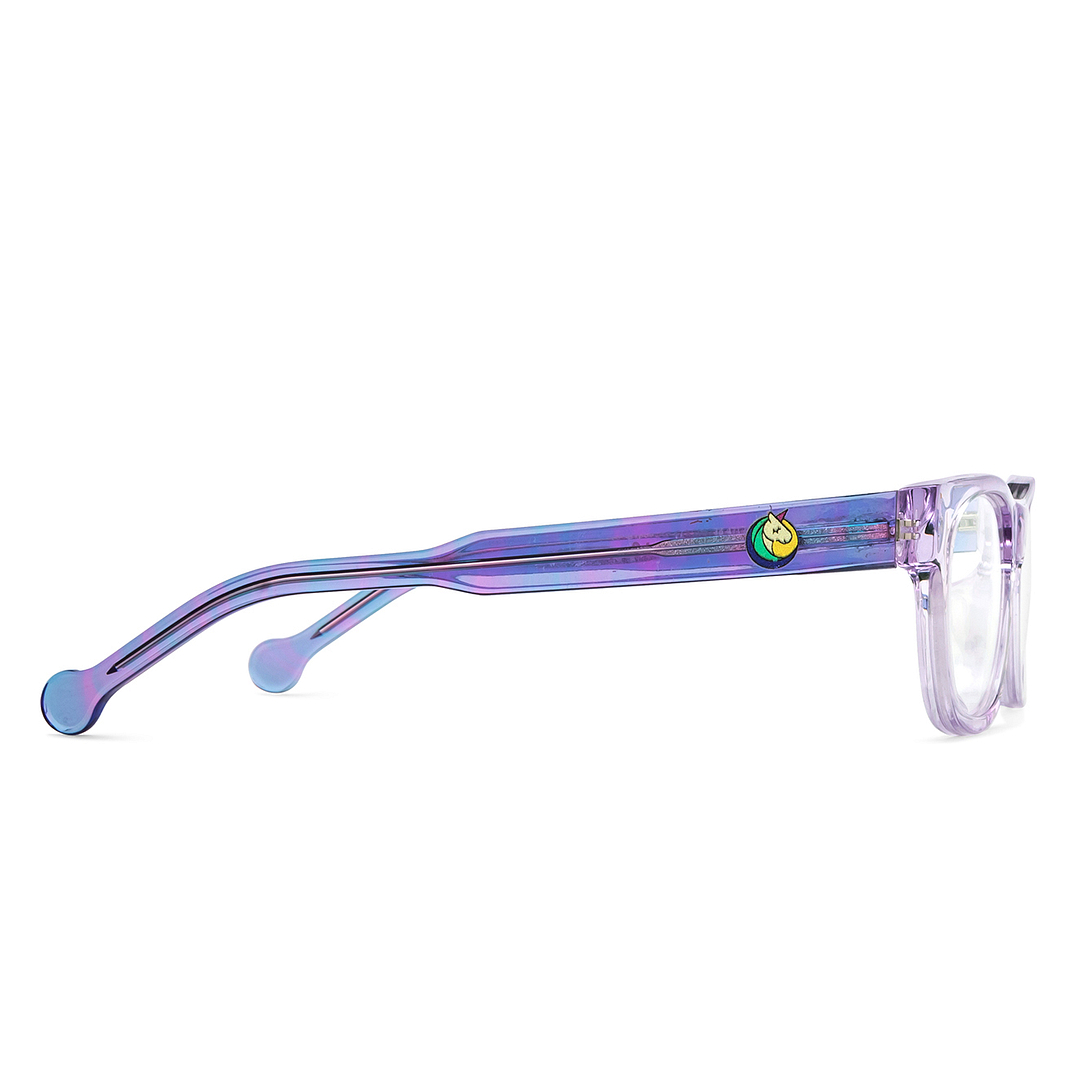 Hooper Online Blue Transparent Full Rim Round left side
