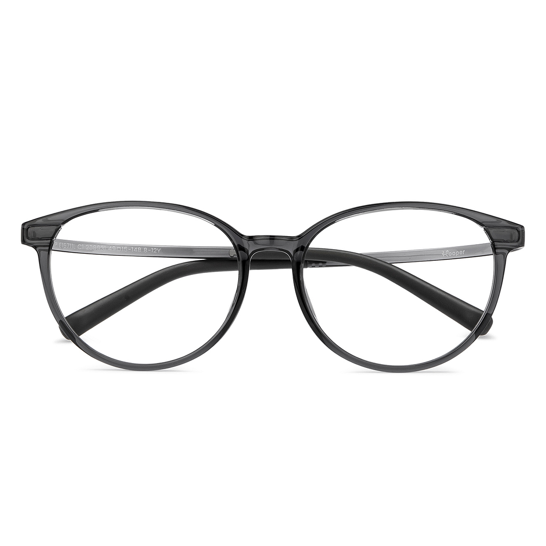 Hooper Online Light Gray Full Rim Round left side