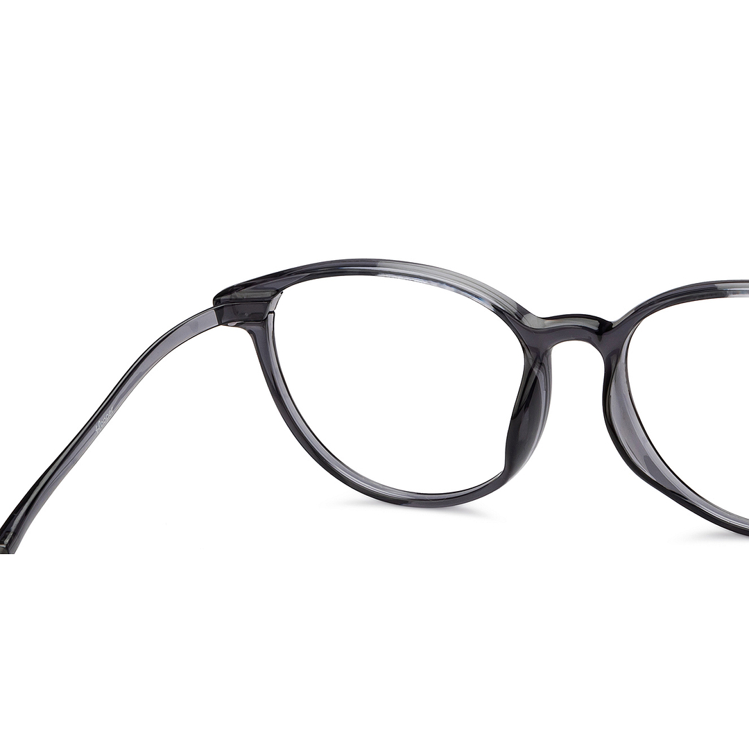 Hooper Online Light Gray Full Rim Round right side