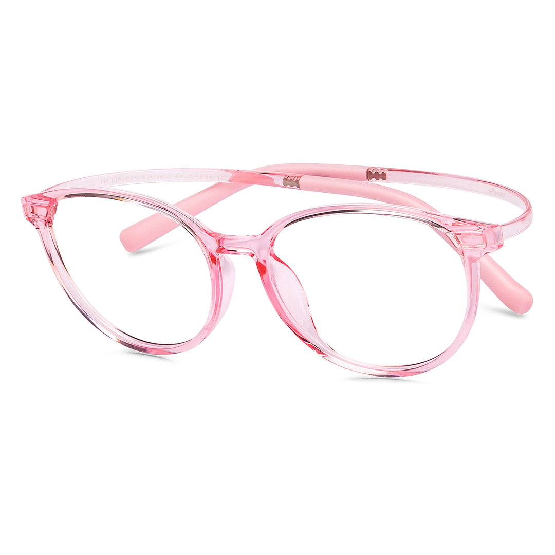 Hooper Online Pink Transparent Full Rim Round right side