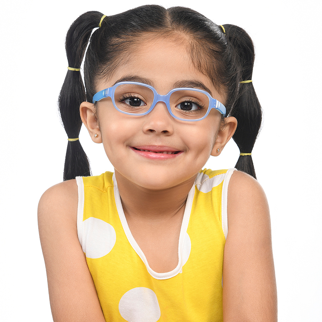 Hooper Online Sky Blue Full Rim Rectangle right side