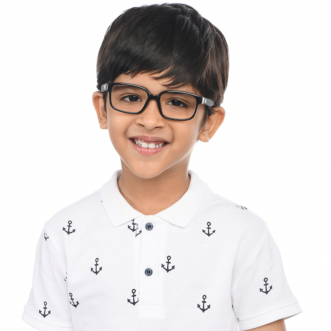 Hooper Online Black Full Rim Rectangle left side