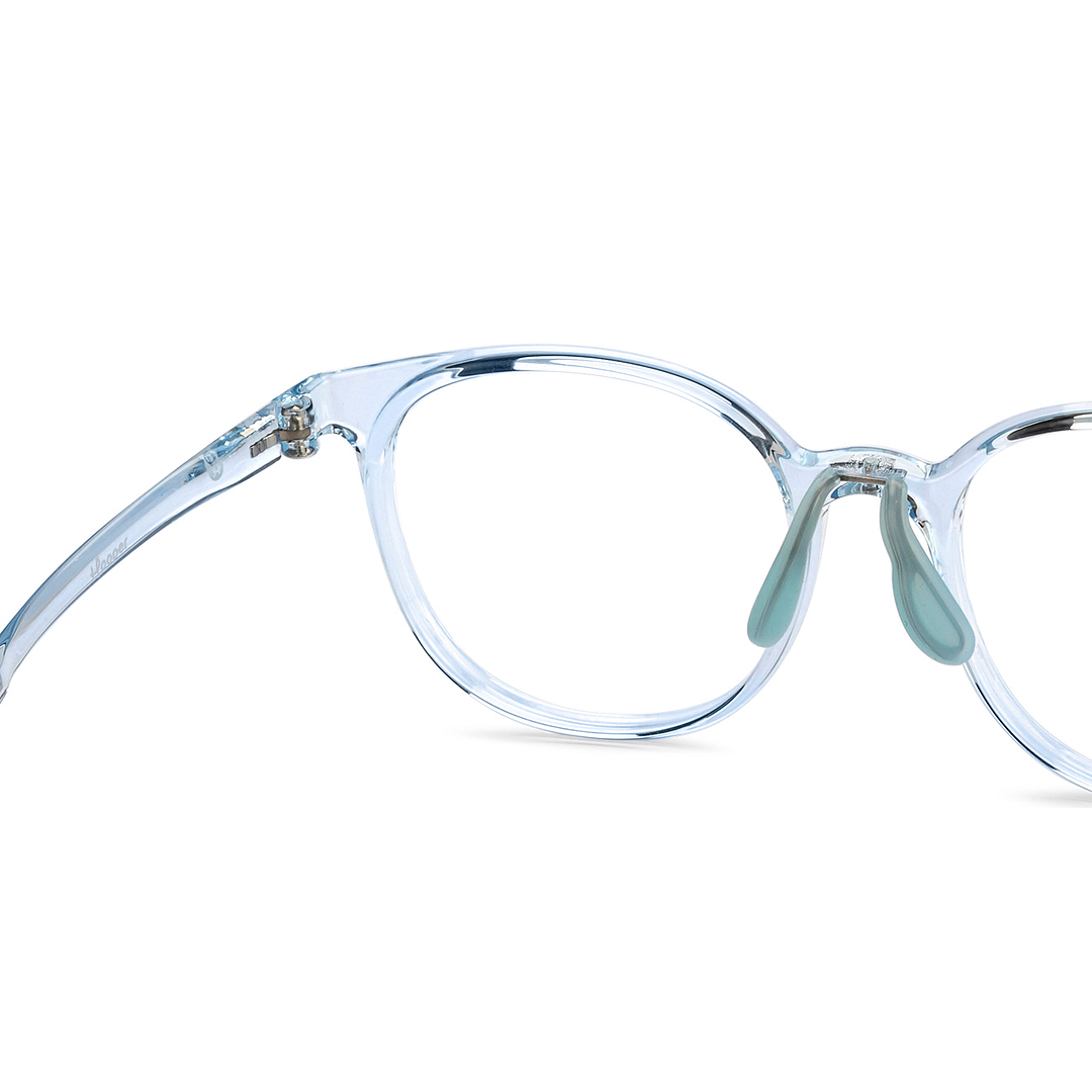 Hooper Blue Transparent Full Rim Square right side