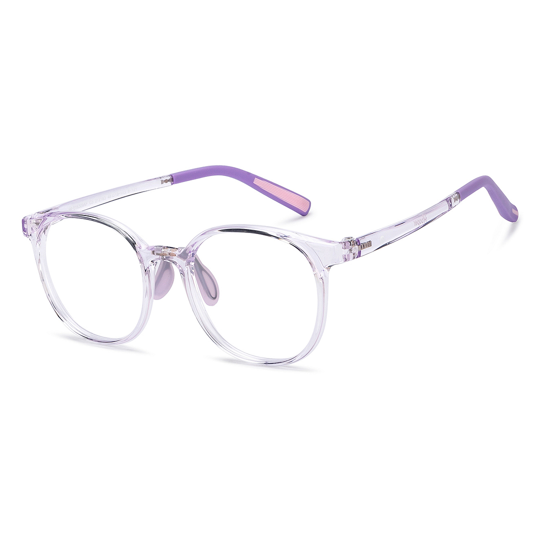 Hooper Purple Transparent Full Rim Square left side