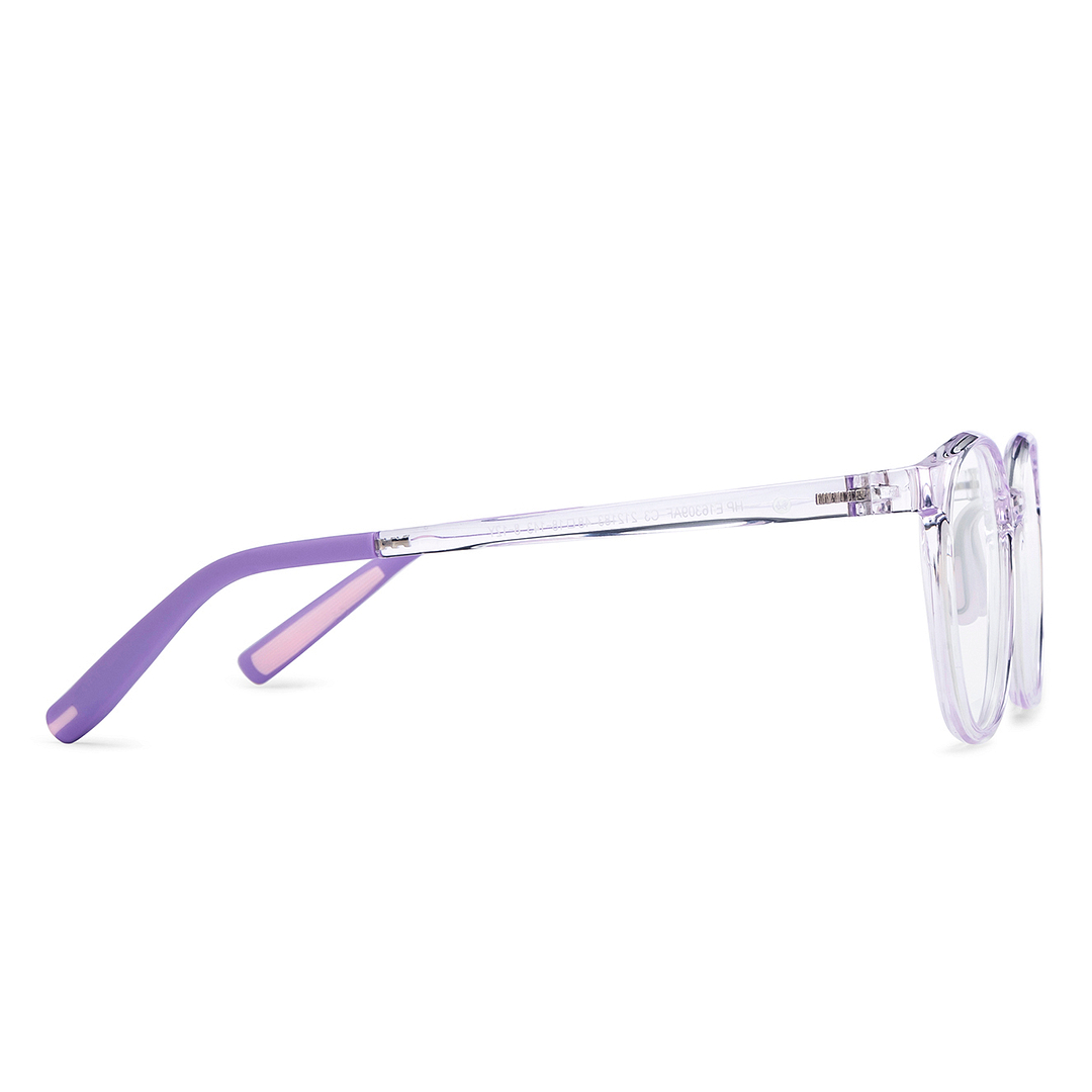 Hooper Purple Transparent Full Rim Square left side