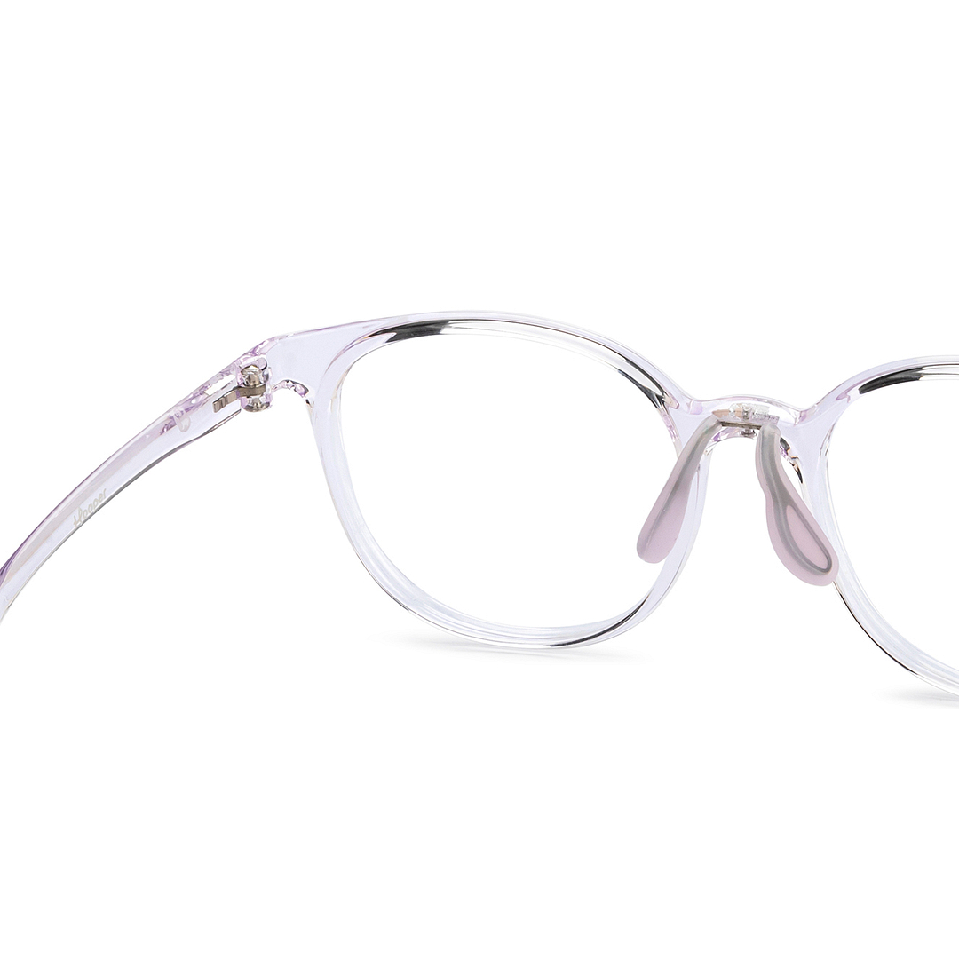 Hooper Purple Transparent Full Rim Square right side