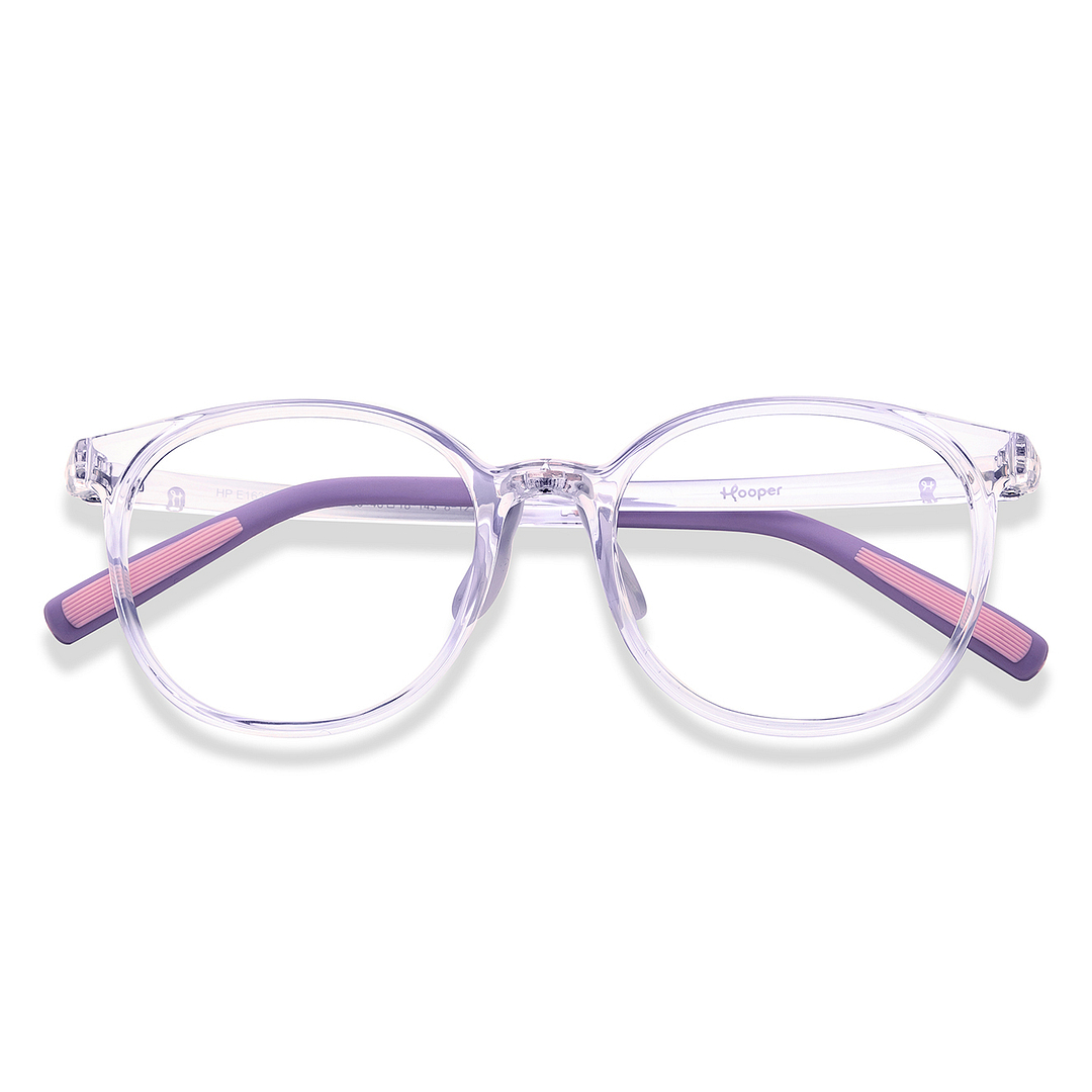 Hooper Purple Transparent Full Rim Square left side