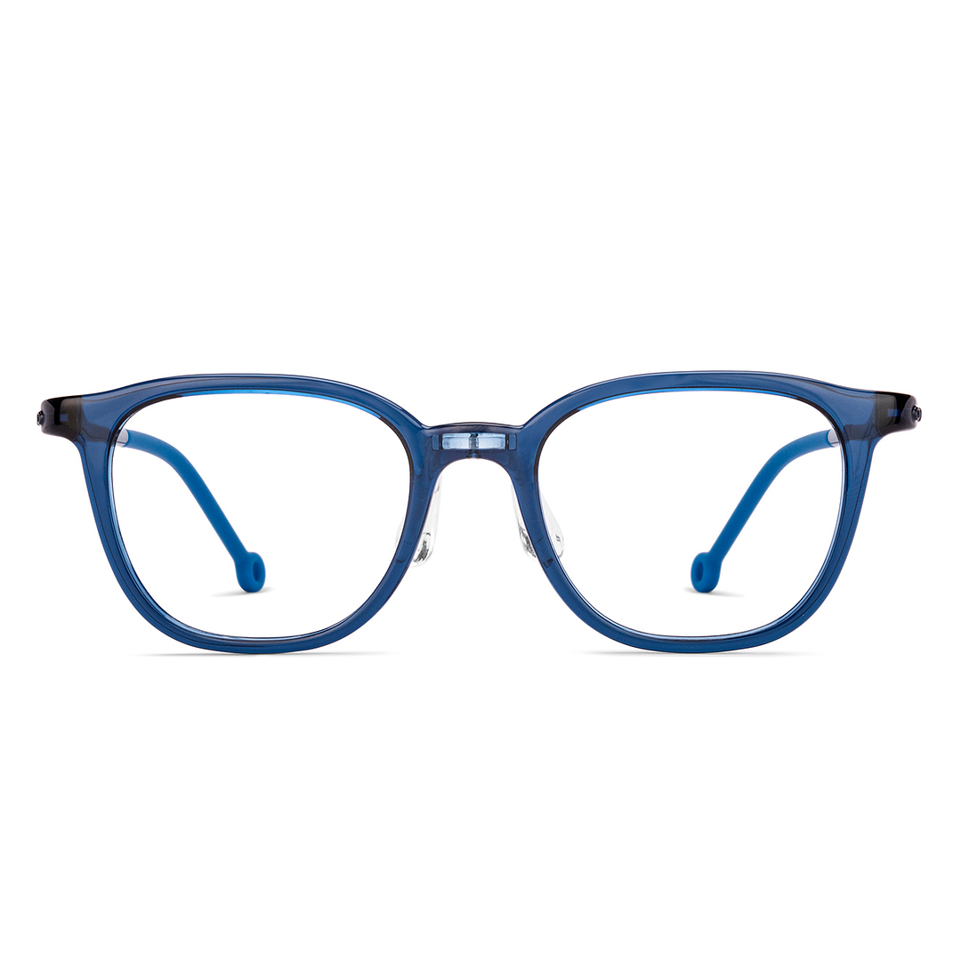 Hooper Sky Blue Full Rim Rectangle right side