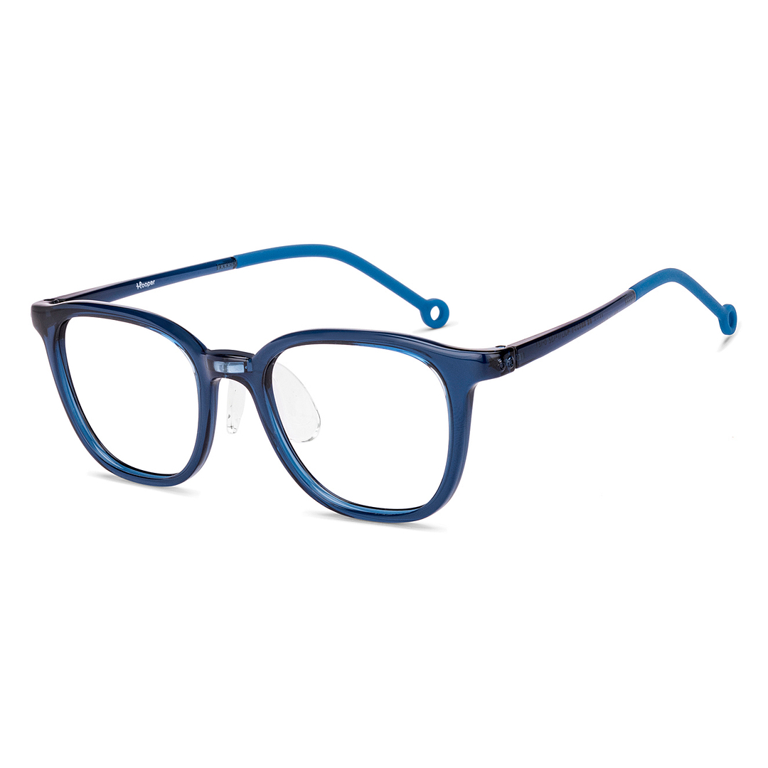 Hooper Sky Blue Full Rim Rectangle right side