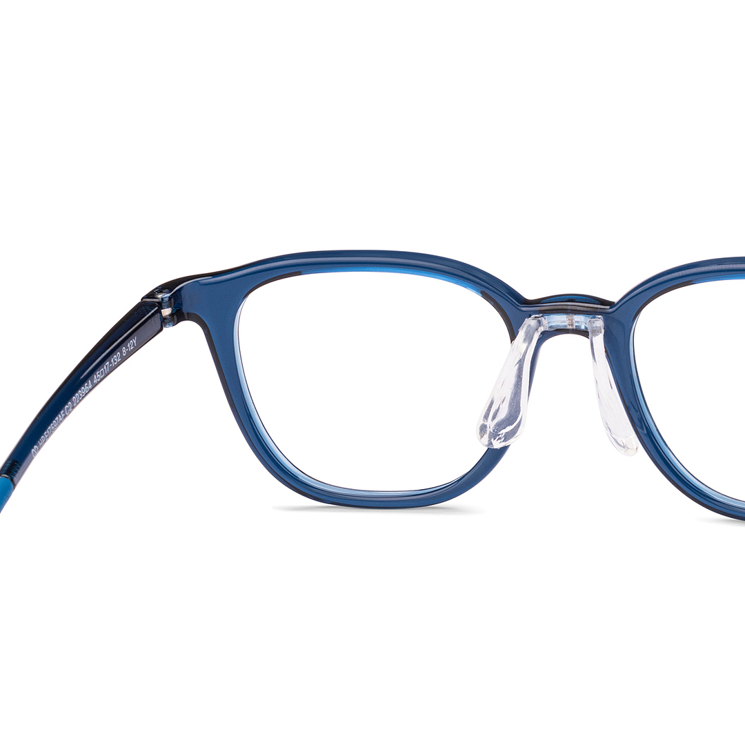 Hooper Sky Blue Full Rim Rectangle right side