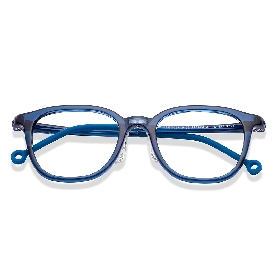 Hooper Sky Blue Full Rim Rectangle left side