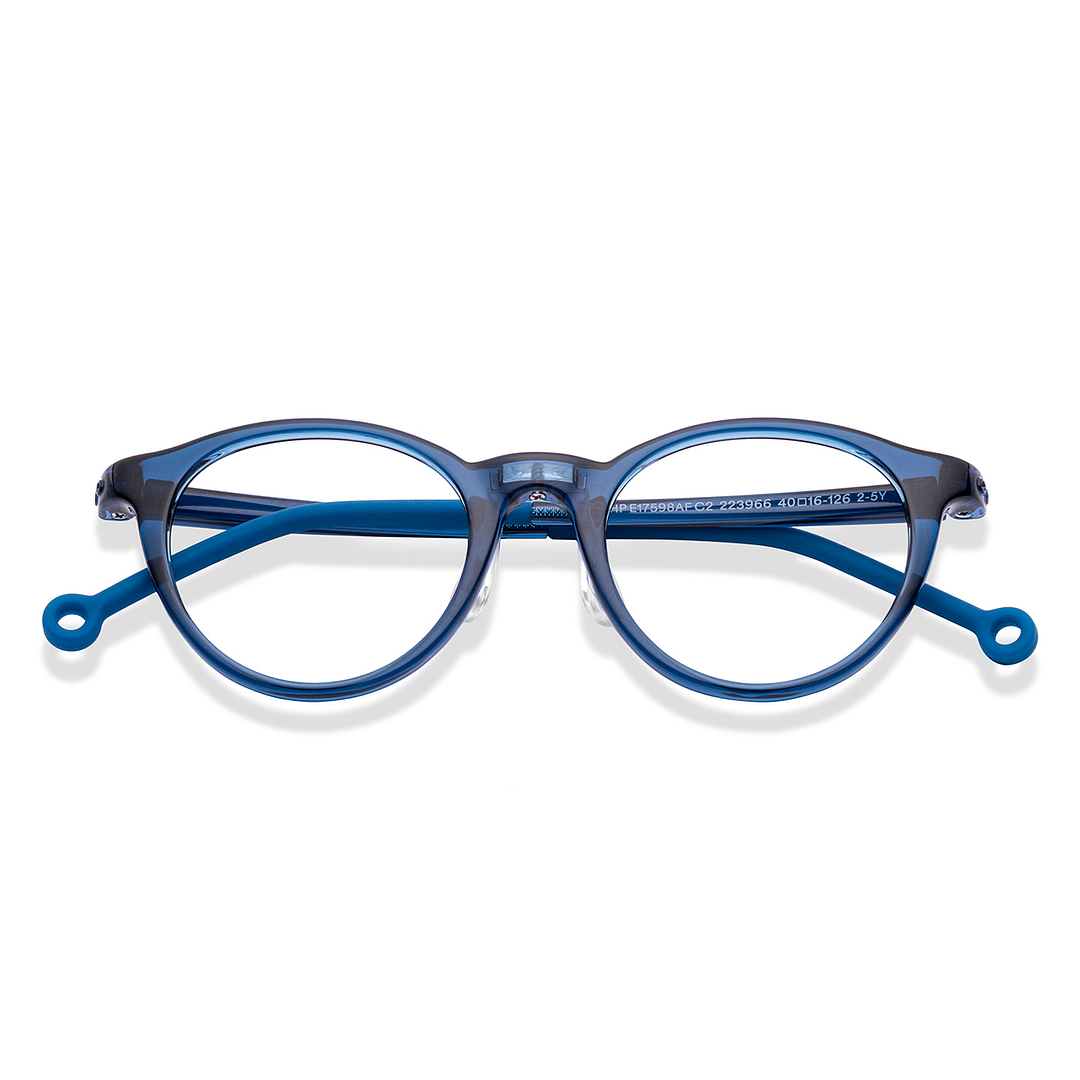 Hooper Sky Blue Full Rim Round left side